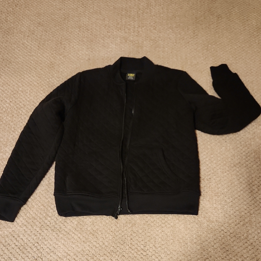 Time and Tru Black Quilted Jacket